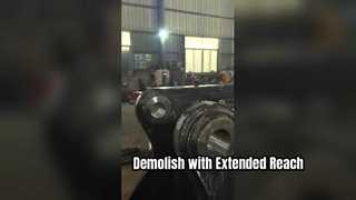 굴착기용 크러셔 전단 철거 붐이 있는 굴삭기 철거 암