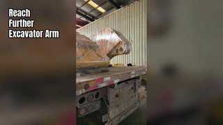 굴삭기 롱암 발송 준비 완료