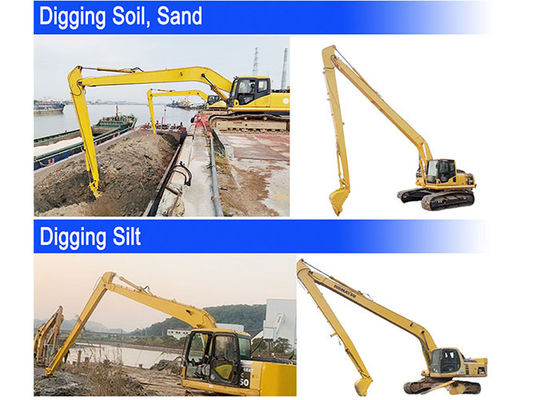 0.4 Cbm Excavator Shaogang Q355B 버킷 실린더와 함께 장거리 붐