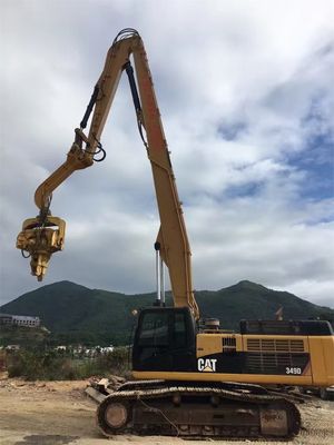 30-50톤 굴삭기용 중장비 13.5-18m 굴삭기 파일링 암 붐, 시트 파일 드라이빙 부착물 Q355B Q690D 맞춤 제작