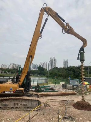 맞춤형 색상 발굴기 스파일 운전 붐 팔 햄어 오거 부착