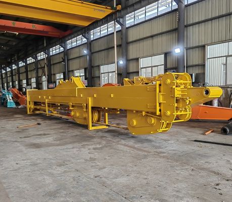 High-Reach Excavator Telescopic Arm | Deep Pit Excavation & Grab Attachments