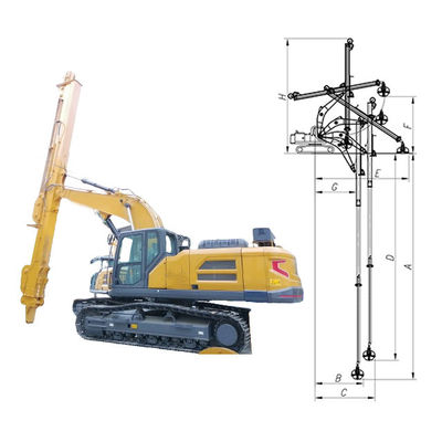 조절식 굴삭기 텔레스코픽 암 텔레스코픽 굴삭기 BS900E Q355B