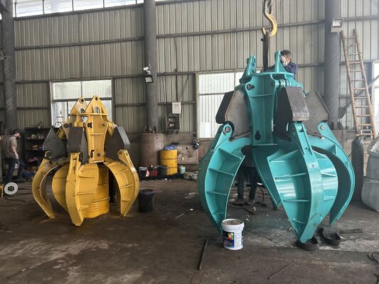 360 Degree Rotating Hydraulic Orange Peel Grapple Hydraulic Grapples Construction Machinery Parts Rock Grapple