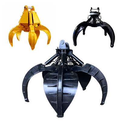 360도 회전 유압 오렌지 껍질 격투 유압 격투 건설기계 부품 바위 격투