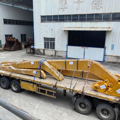 강둑 및 댐 공사를 위한 최적의 솔루션 — 중장비 석재 그래플이 장착된 장거리 굴착기 팔